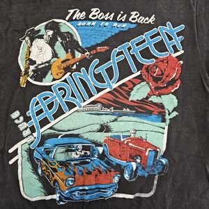 VTG 1978 Bruce Springsteen The Darkness Tour Ringer T Shirt Mens XS Shrunk RARE
